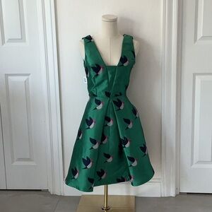NWT Anthropologie Green Sleeveless A-Line Dress